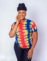 TALIA ADIRE TSHIRT - Tan & Tobe